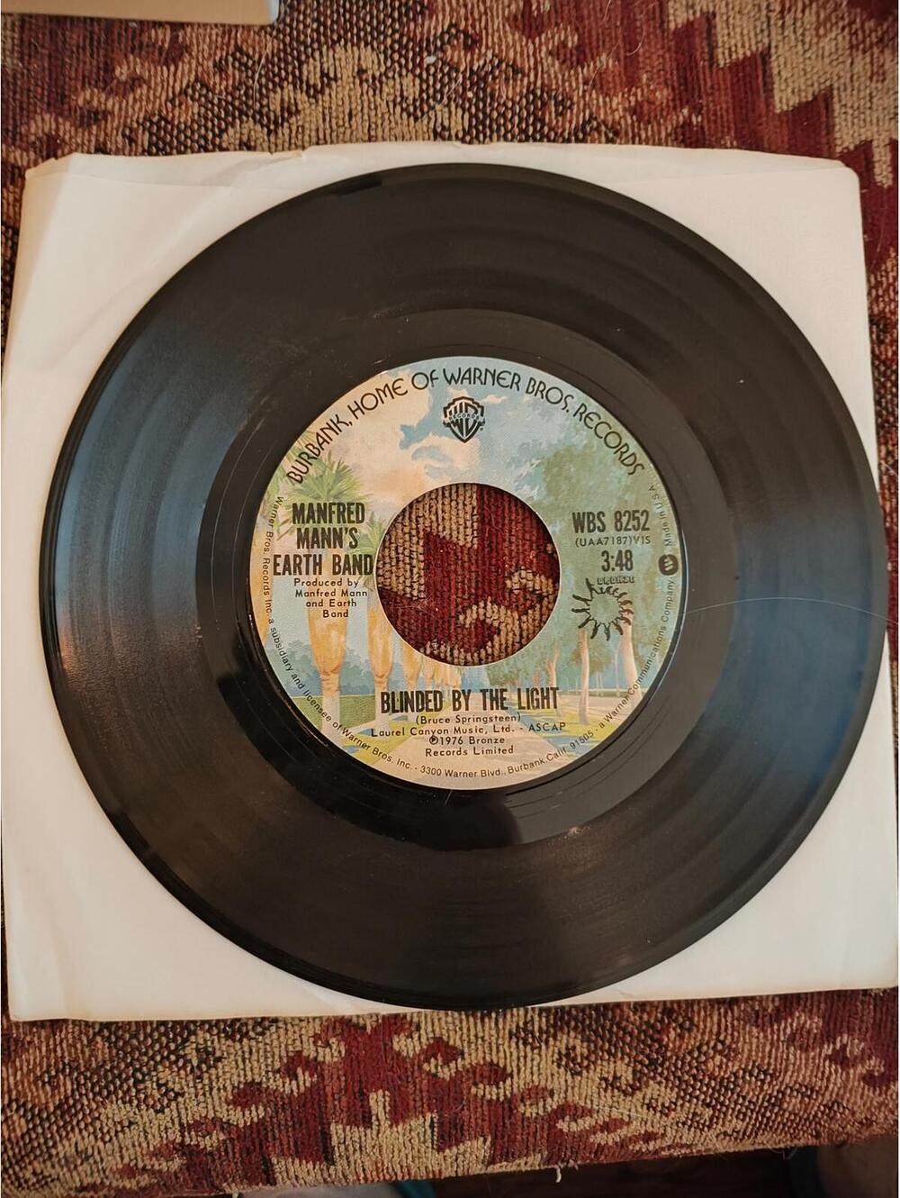 Manfred Mann - blinded by the light - vintage NM vinyl 45